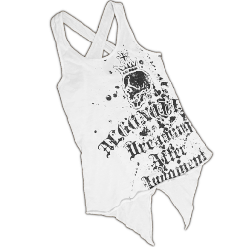 A branded tank that says "Dreaming After Judgement" from Algonquins