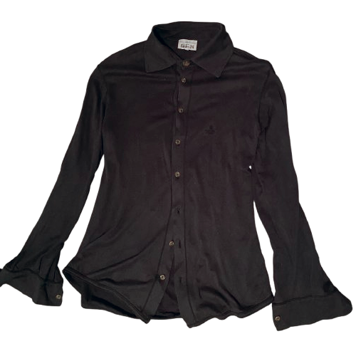 A navy cardigan from Vivienne Westwood's MAN line.