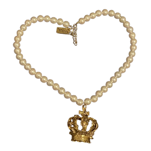 An A/P Vine Rose Crown Pearl Necklace (2021)