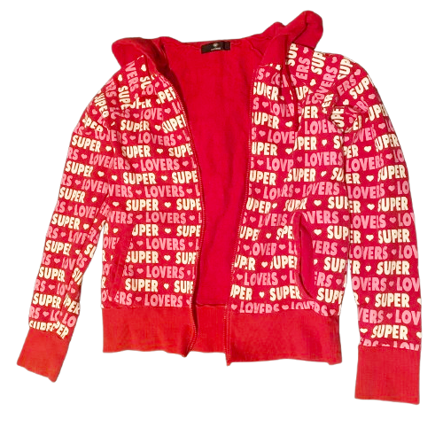 A branded graphic jacket from Super Lovers.