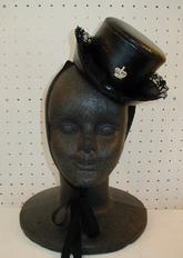 Mini Hat With Tiara In Black By Spica