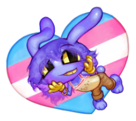 jax pride sticker featuring the trans flag.